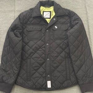 Abercrombie Hunter Green Boys XL Size 16 quilted Jacket